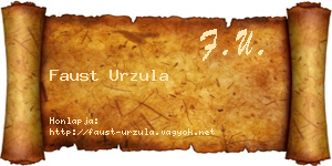 Faust Urzula névjegykártya